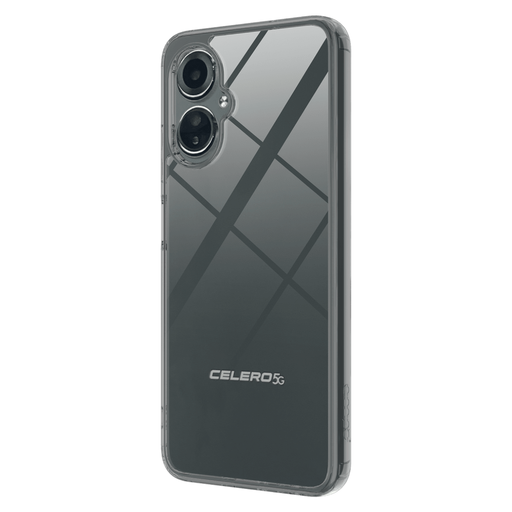 AMPD TPU / Acrylic Crystal Clear Case with Black Bumper for Celero 5G (Gen 3)