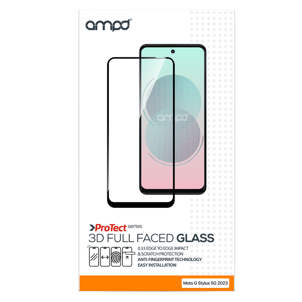 AMPD 3D Full Faced Tempered Glass for Motorola Moto G 5G (2024)