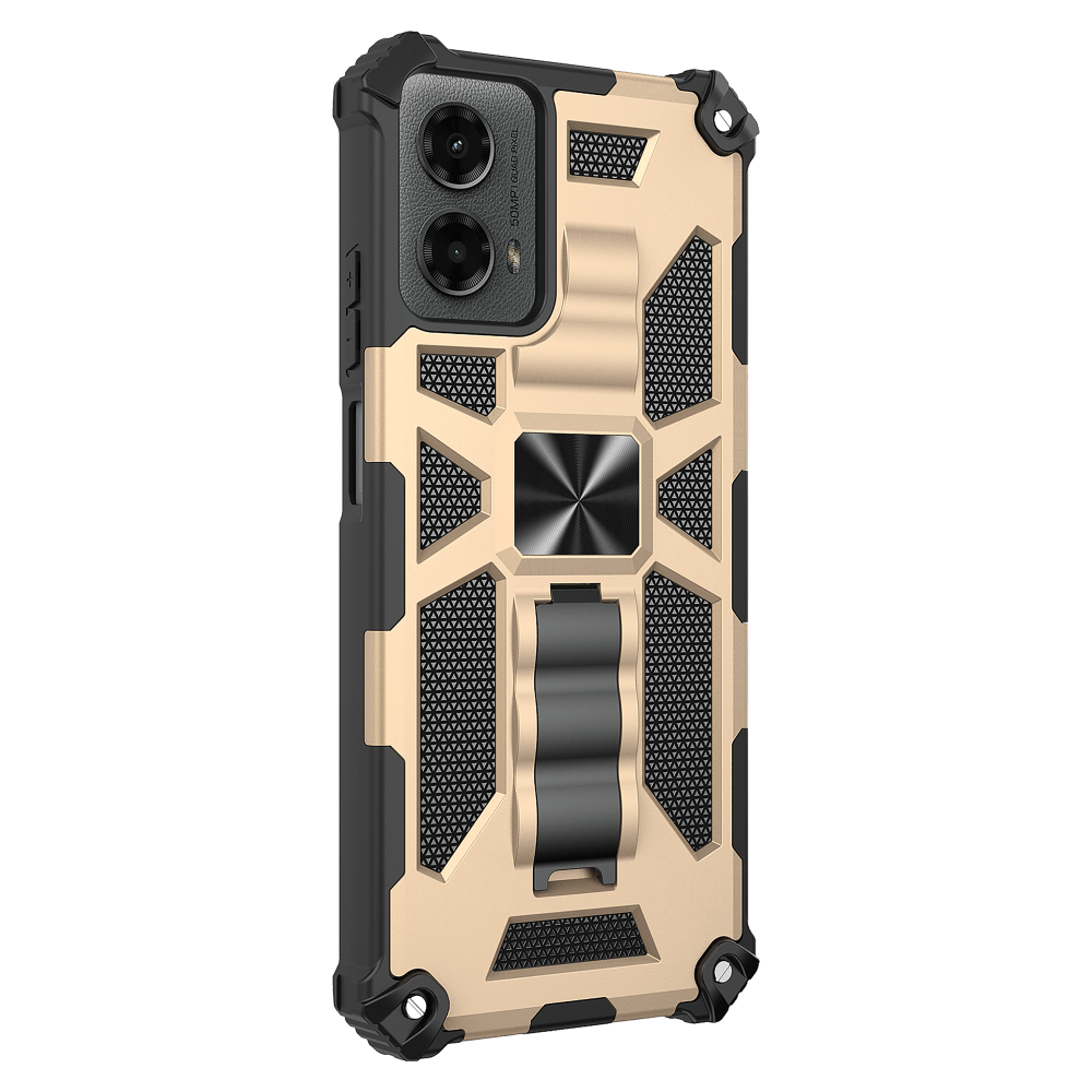 AMPD Dual Layer Kickstand Spiderweb Case for Motorola Moto G 5G (2024)