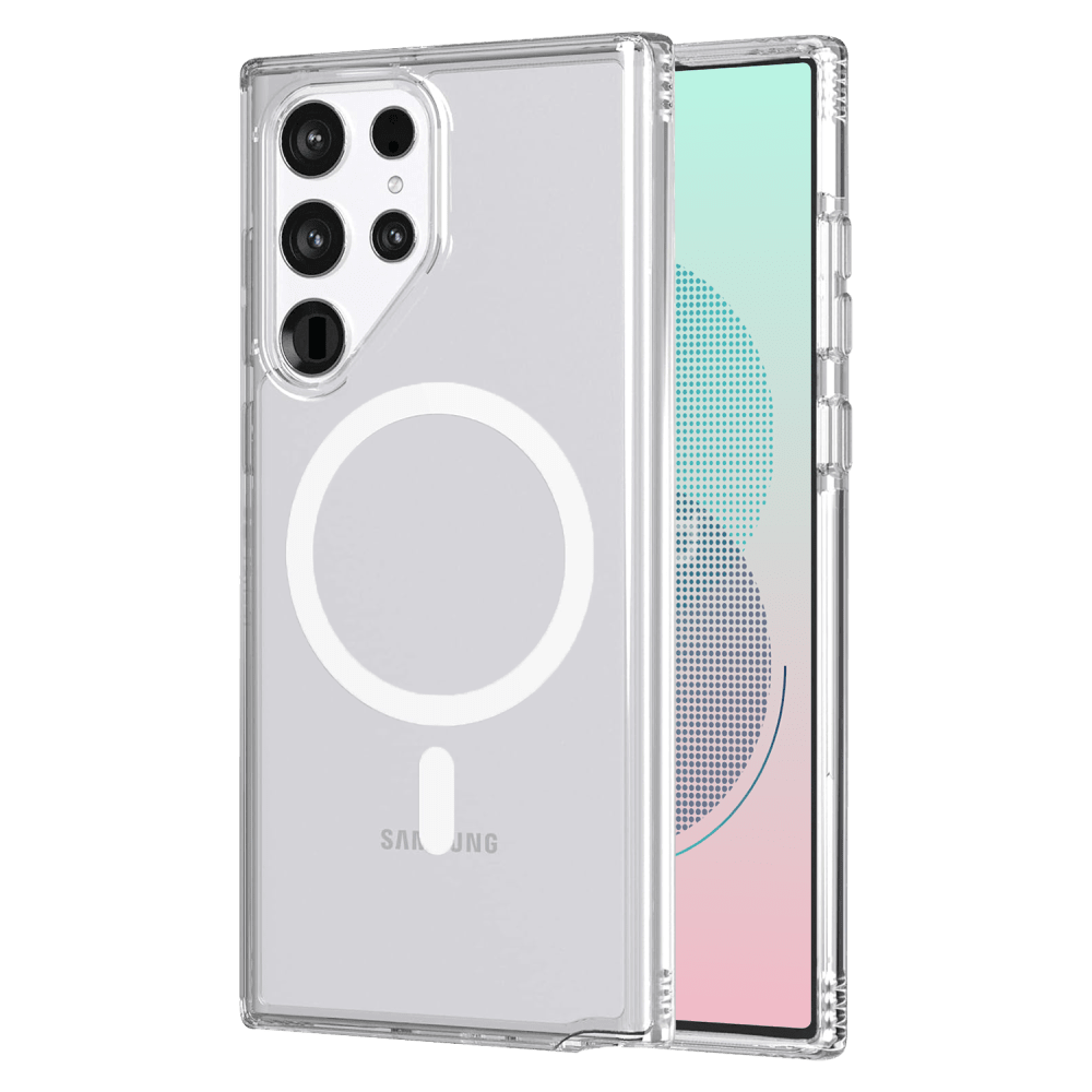 AMPD TPU / Acrylic Crystal Clear MagSafe Case for Samsung Galaxy S22 Ultra