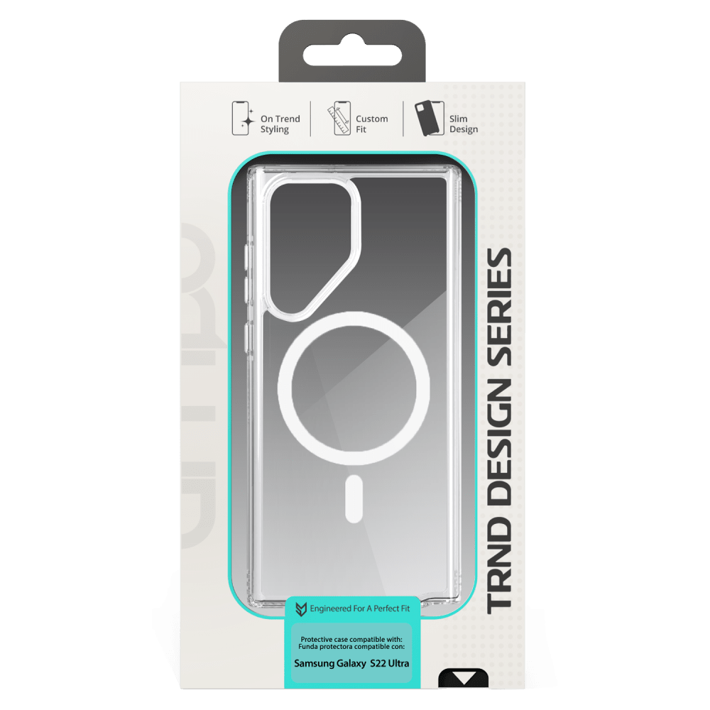 AMPD TPU / Acrylic Crystal Clear MagSafe Case for Samsung Galaxy S22 Ultra