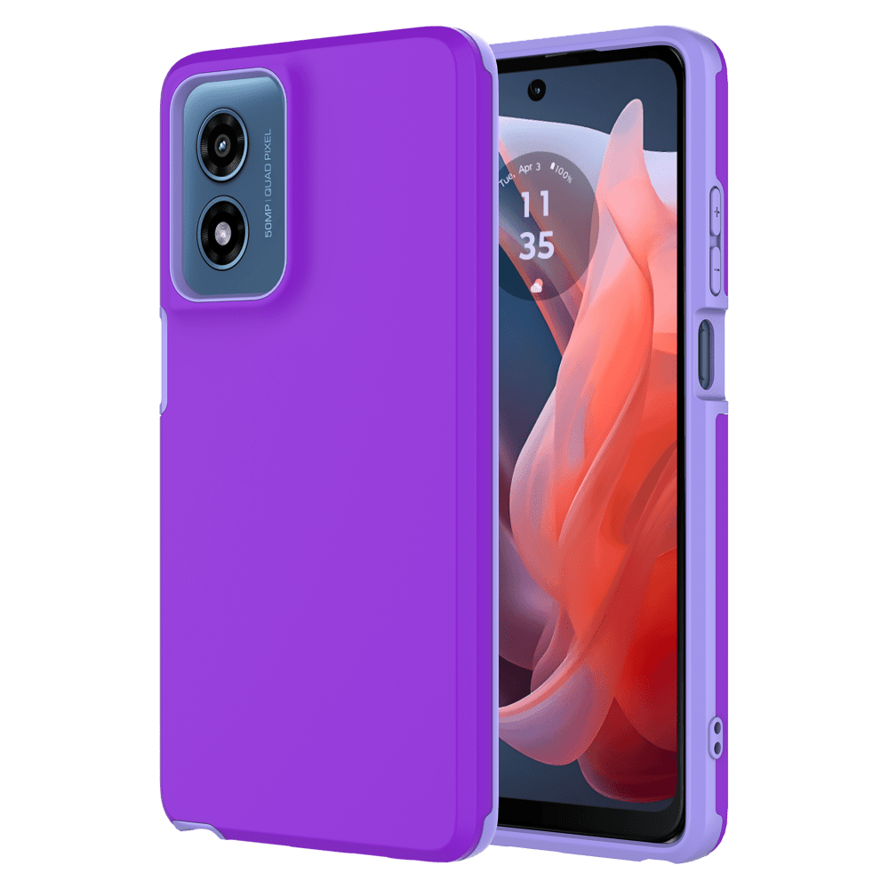 AMPD Dual Layer Soft Touch Classic Slim Case for Motorola Moto G Stylus 5G (2024)
