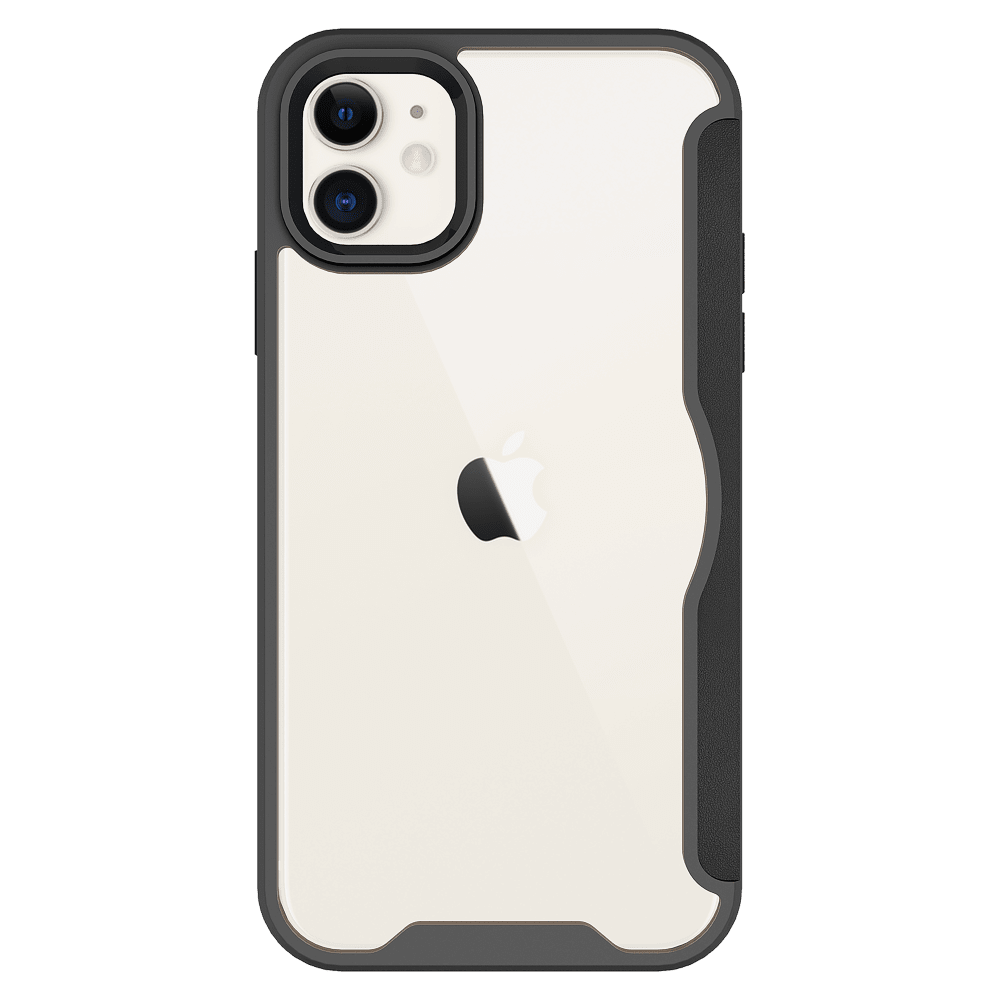 AMPD TPU / Acrylic Flip Wallet Case for Apple iPhone 11