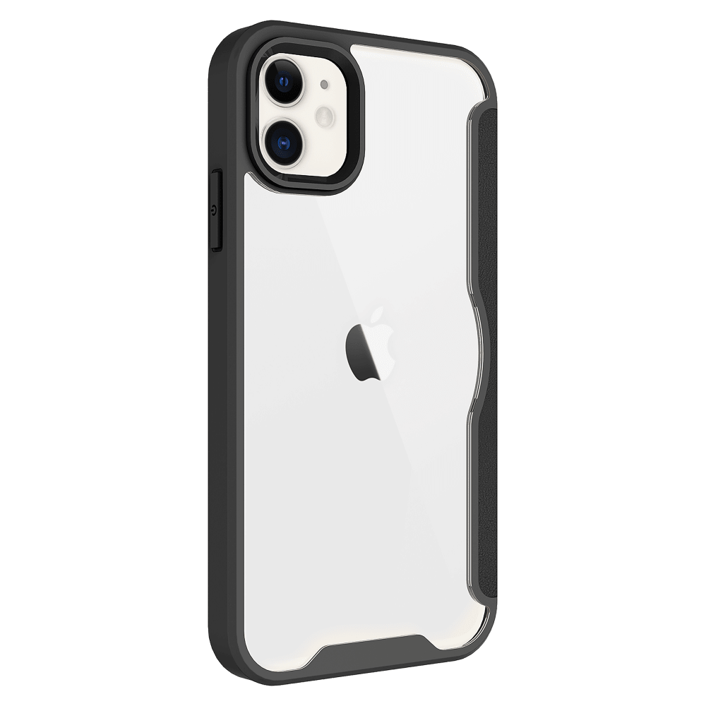 AMPD TPU / Acrylic Flip Wallet Case for Apple iPhone 11