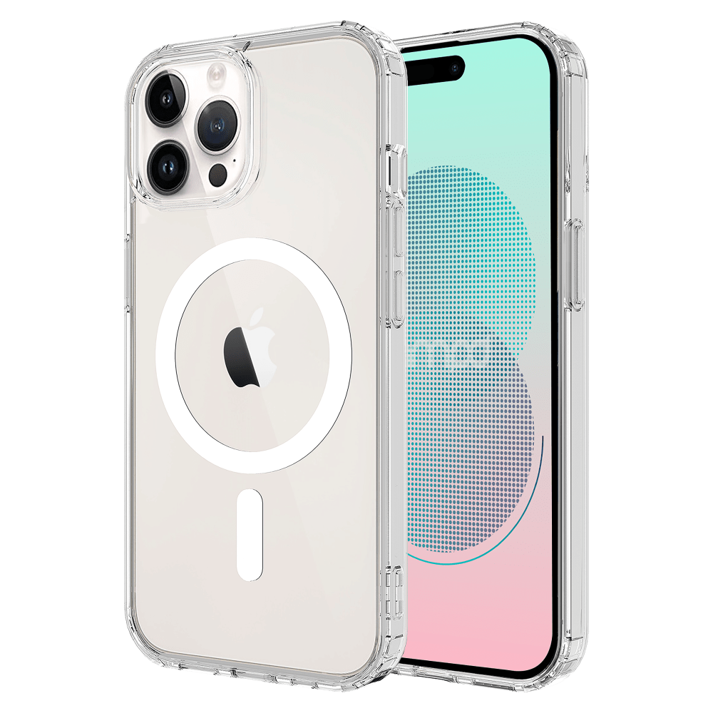 AMPD TPU / Acrylic Crystal Clear MagSafe Case for Apple iPhone 14 Pro Max