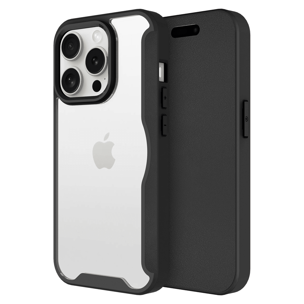 AMPD TPU / Acrylic Flip Wallet MagSafe Case for Apple iPhone 15 Pro Max