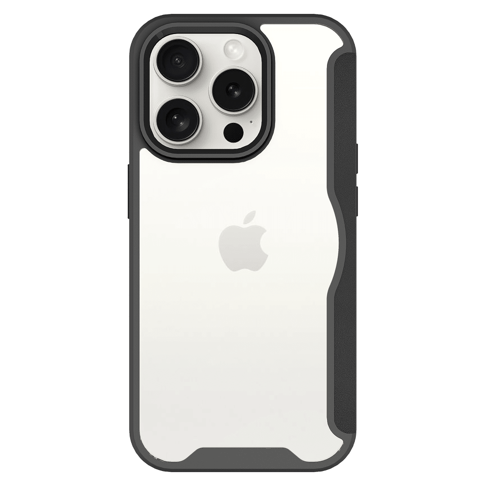 AMPD TPU / Acrylic Flip Wallet MagSafe Case for Apple iPhone 15 Pro Max