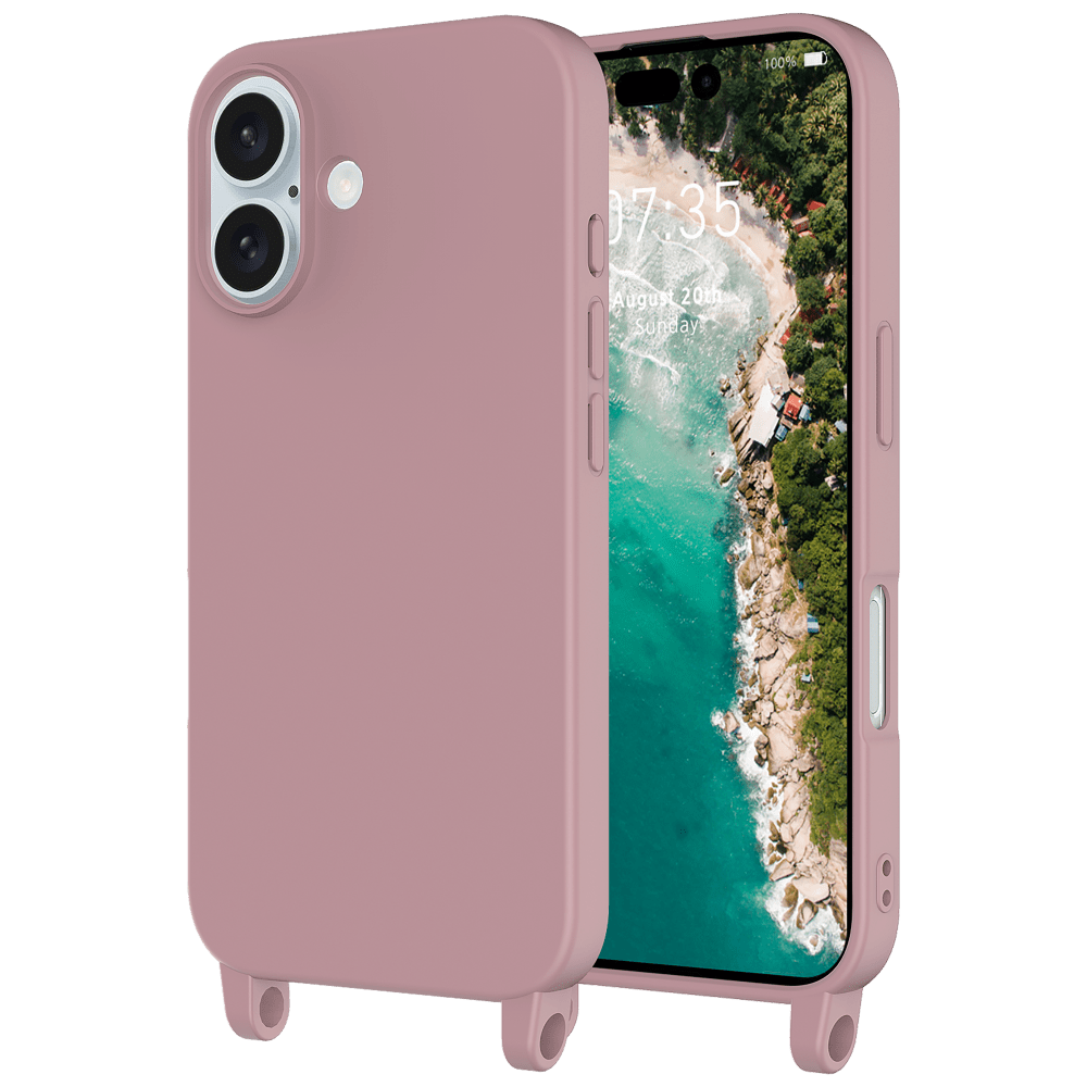 AMPD Real Feel TPU Crossbody Strap Case for Apple iPhone 16