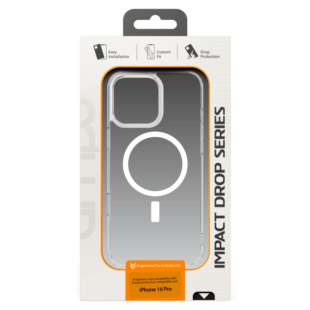 AMPD TPU / Acrylic Crystal Clear MagSafe Case for Apple iPhone 16 Pro