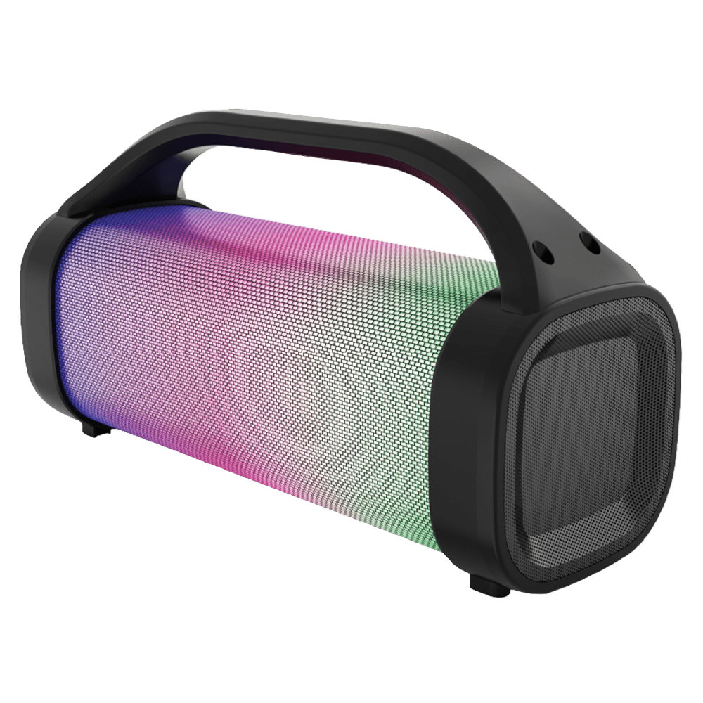 AMPD LED Light Show Mini Bazooka Bluetooth Speaker Black and LED Face
