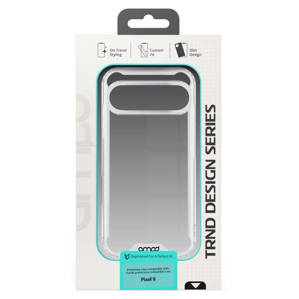 AMPD TPU / Acrylic Crystal Clear Case for Google Pixel 9 / Pixel 9 Pro
