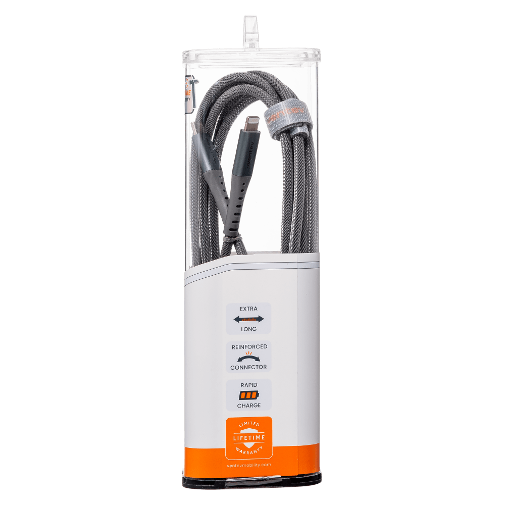 Ventev chargesync alloy USB C to Apple Lightning Cable 10ft