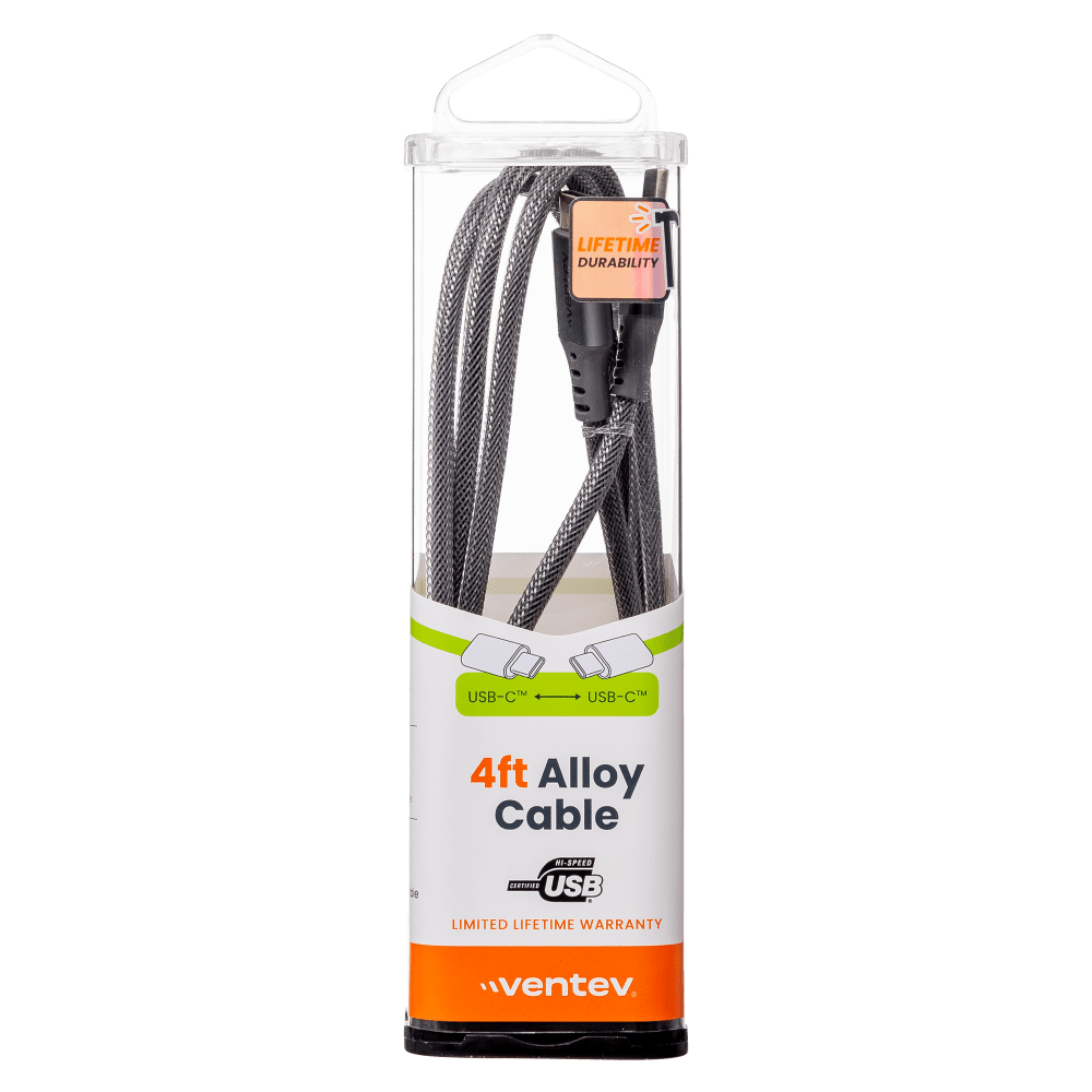 Ventev Chargesync Alloy USB C to USB C Cable 4ft