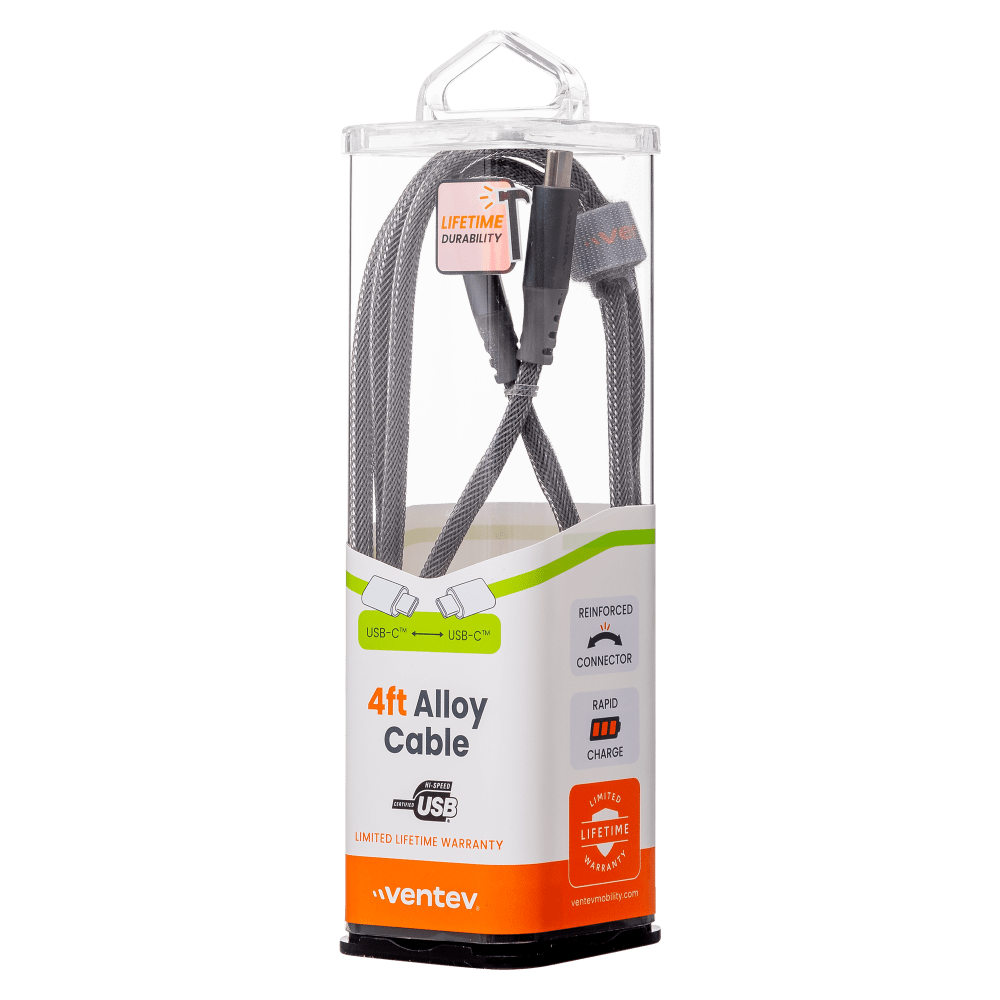 Ventev Chargesync Alloy USB C to USB C Cable 4ft