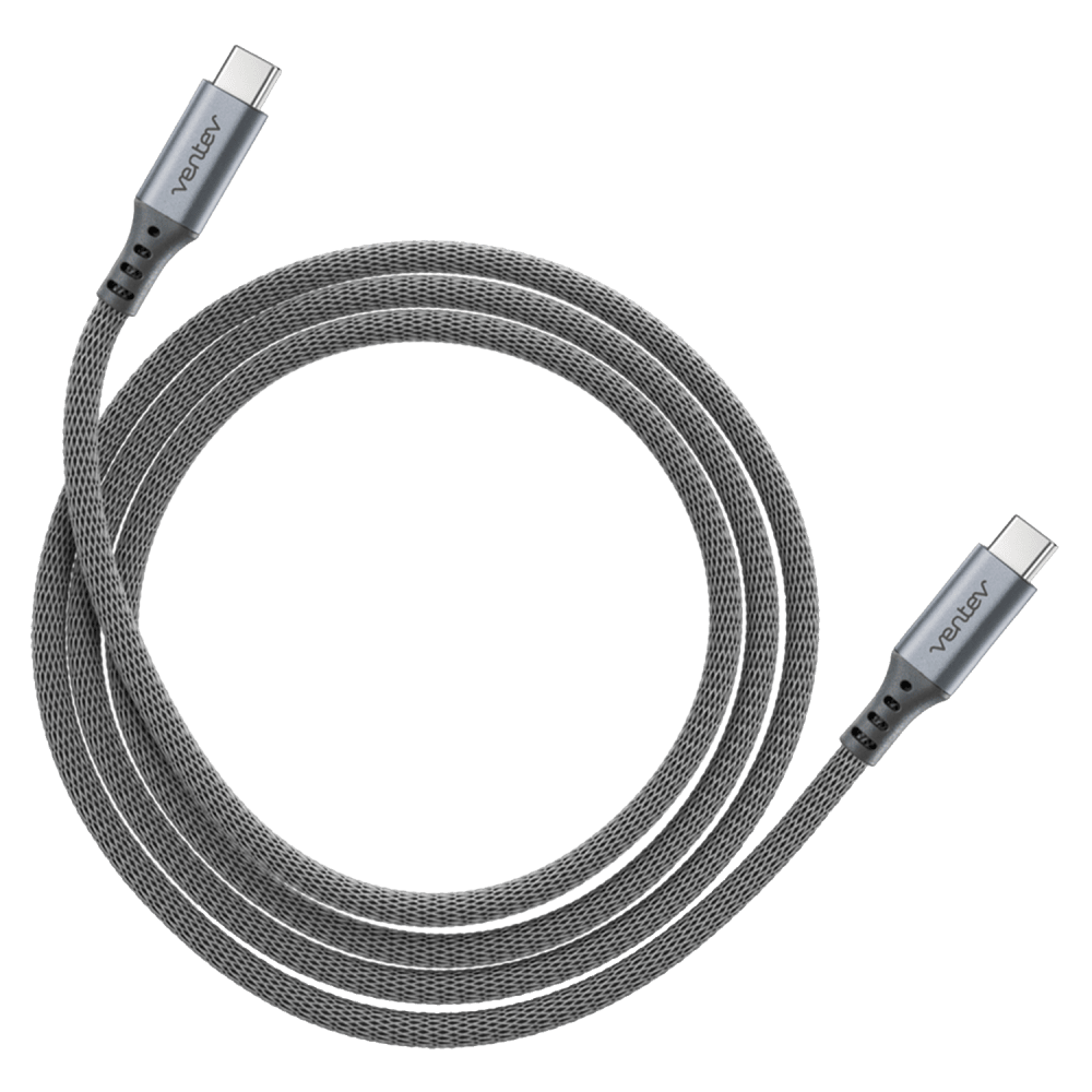 Ventev Alloy USB C to USB C High Speed Ultradurable Cable Gray