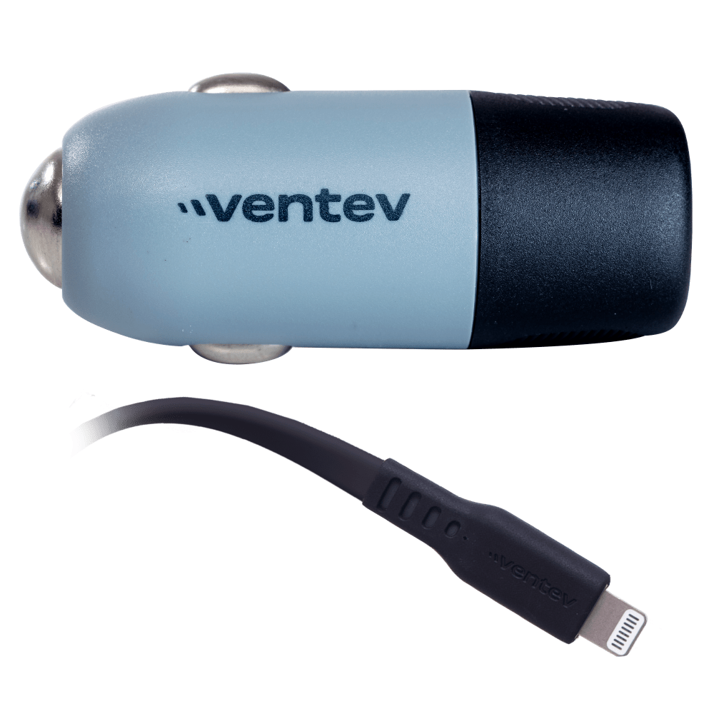 Ventev 20W USB C PD Car Charger and C to Apple Lightning Cable