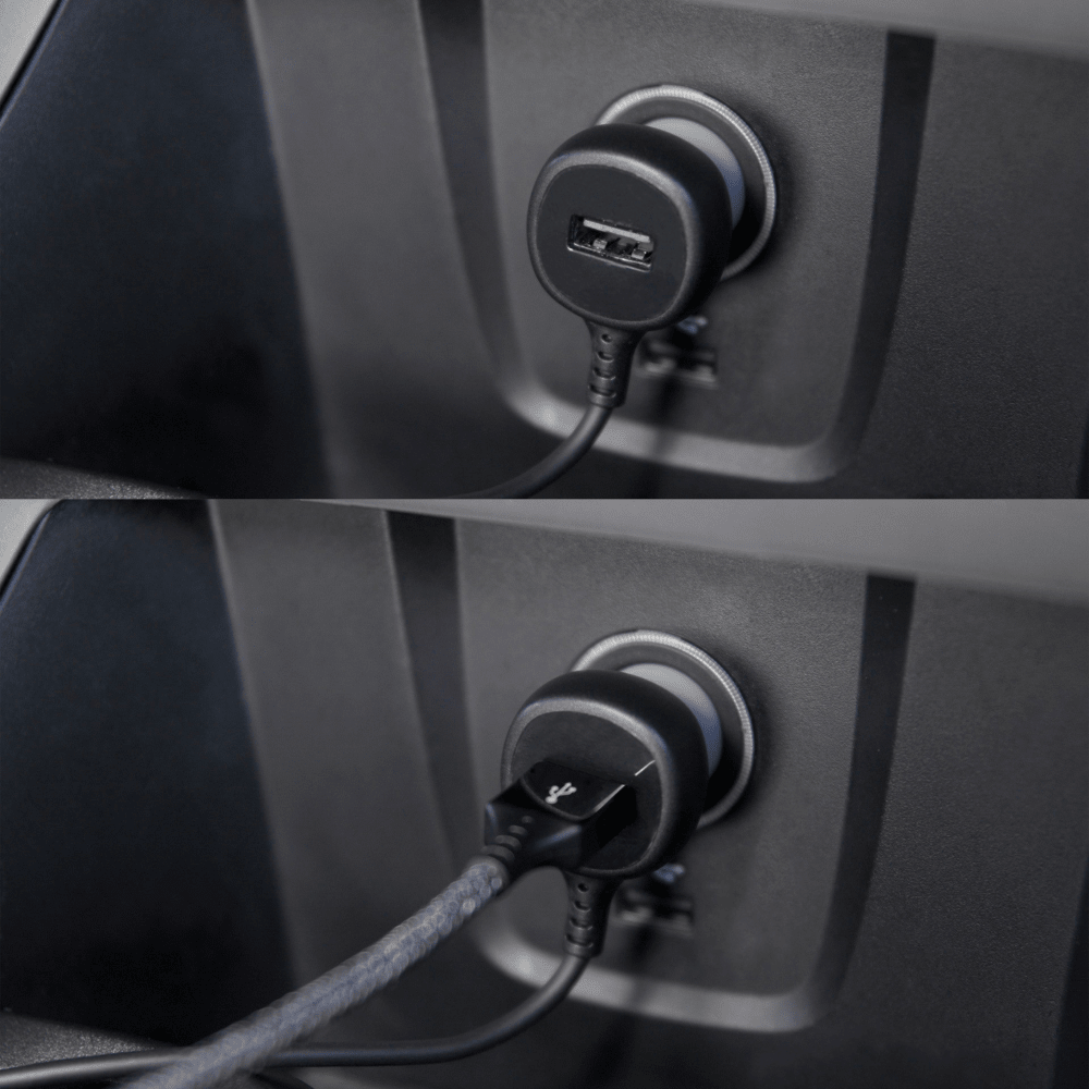 Ventev 27W ULTRAFAST Car Charger and USB-C Connected Cable