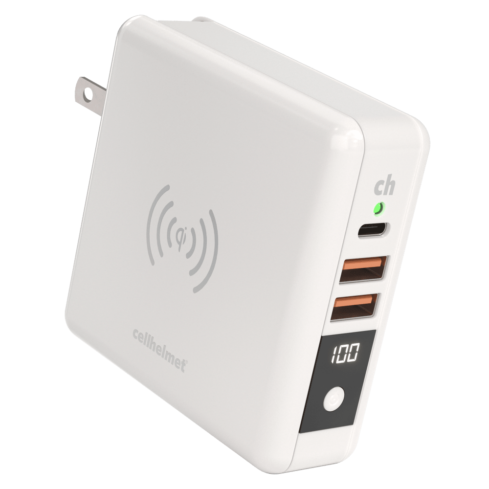 Cellhelmet Power Bank and Qi Wireless Charger 8,000 mAh