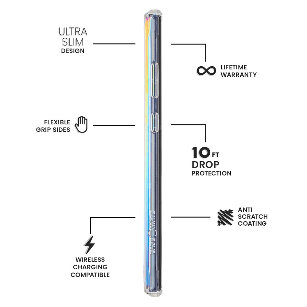 Case-Mate Tough Groove Case for Samsung Galaxy Note10 Plus Iridescent