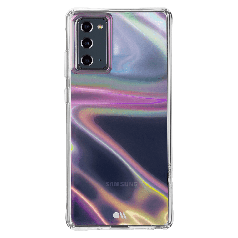 Case-Mate Soap Bubble Case with MicroPel for Samsung Galaxy Note20 5G Iridescent