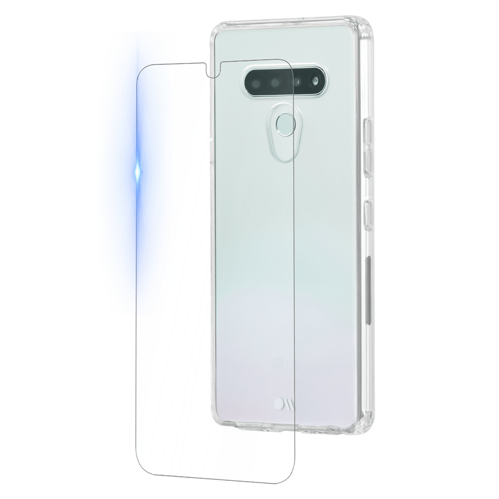 Case-Mate Protection Pack Tough Case and Glass Screen Protector for LG Stylo 6 Clear