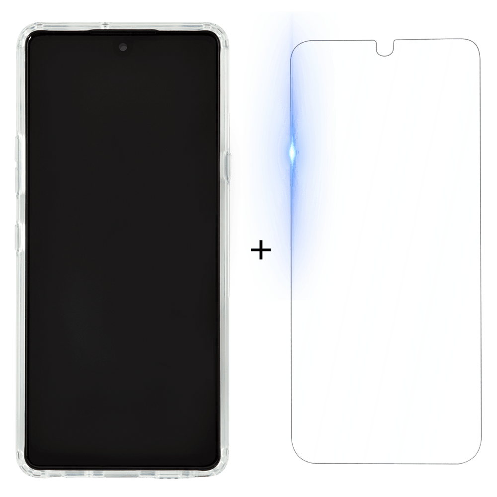 Case-Mate Protection Pack Tough Case and Glass Screen Protector for LG Stylo 6 Clear