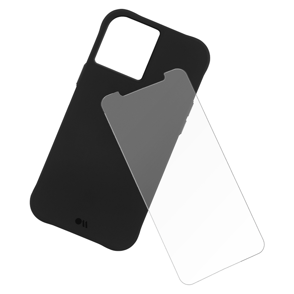 Case-Mate Protection Pack Tough Case and Glass Screen Protector for Apple iPhone 12 Pro Max Black