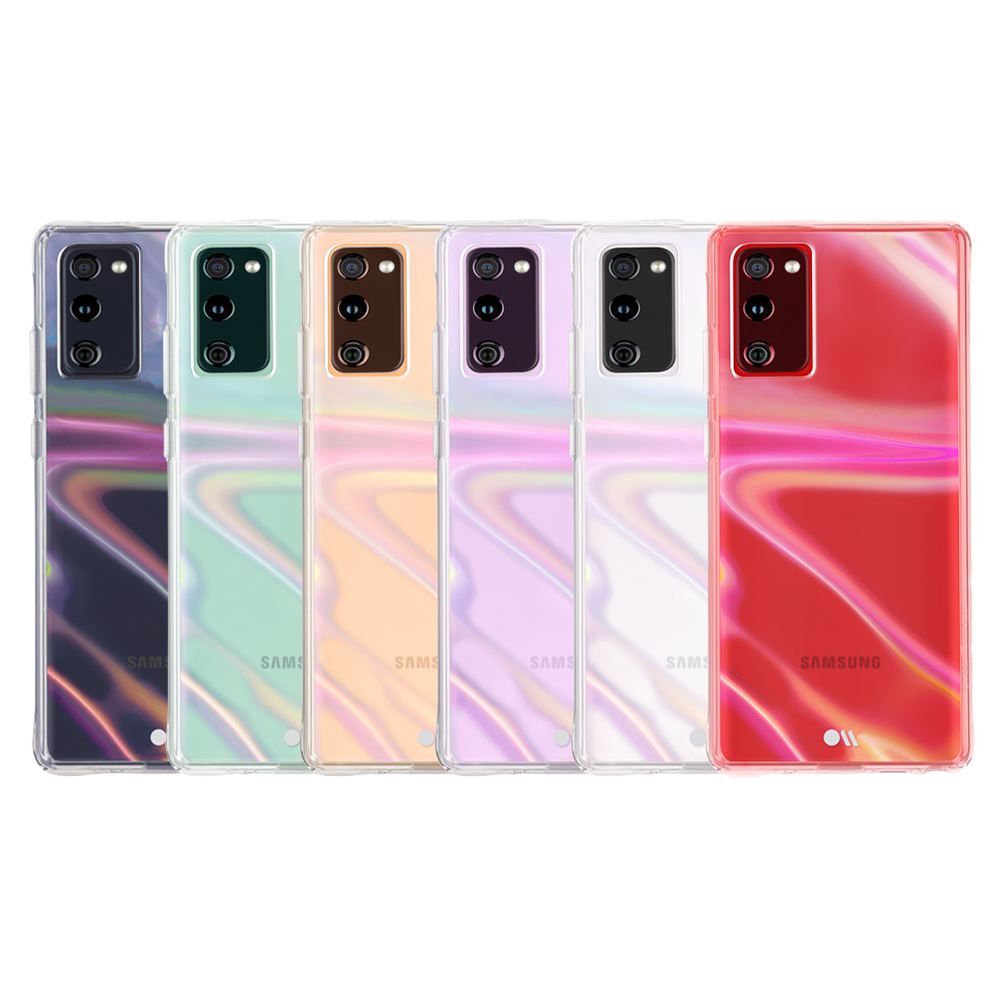 Case-Mate Soap Bubble Case with Micropel for Samsung Galaxy S20 FE 5G Iridescent