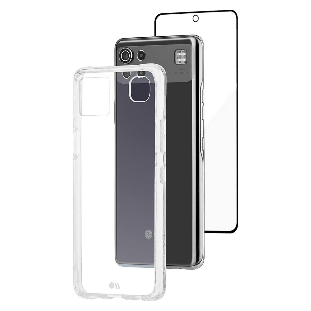 Case-Mate Protection Pack Tough Case and Glass Screen Protector for LG Ace Clear