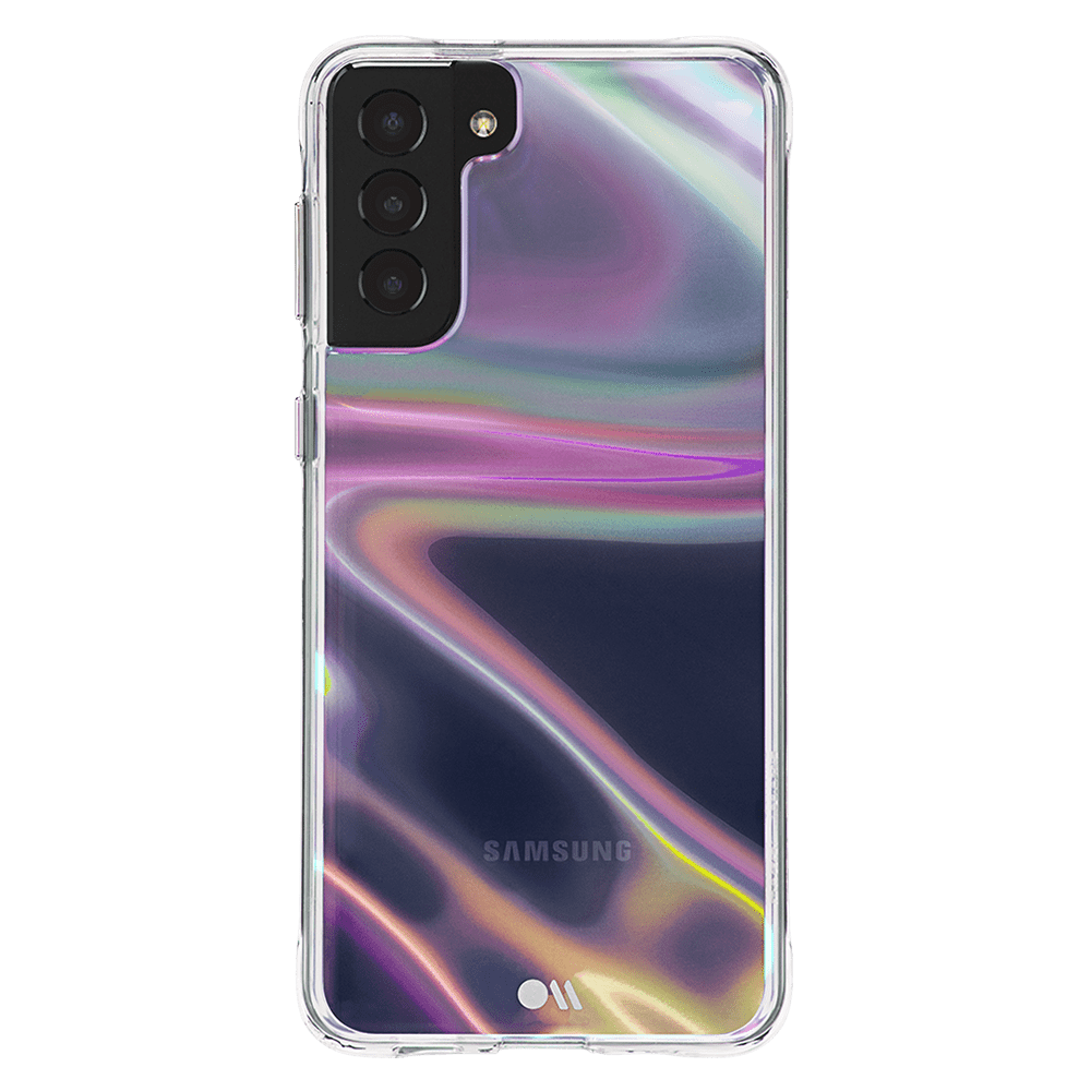 Case-Mate Soap Bubble Case with MicroPel for Samsung Galaxy S21 Plus 5G Iridescent