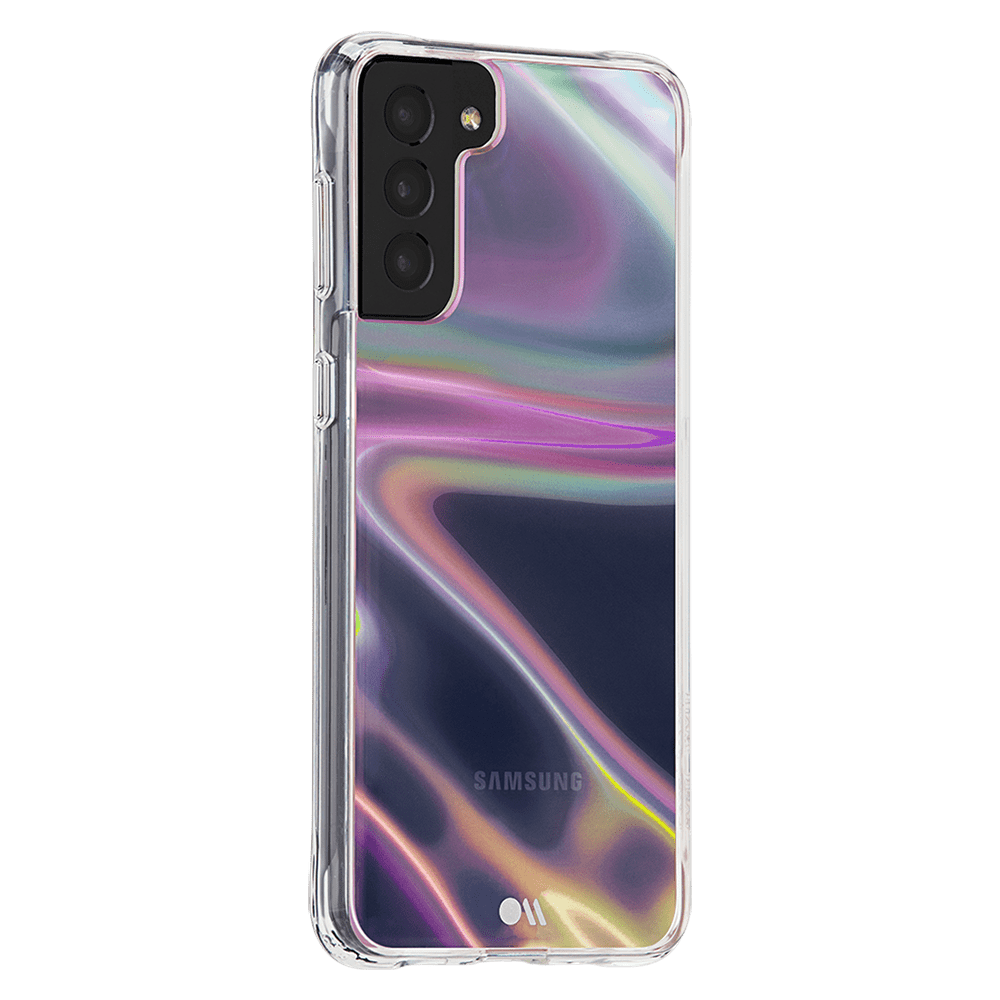 Case-Mate Soap Bubble Case with MicroPel for Samsung Galaxy S21 Plus 5G Iridescent