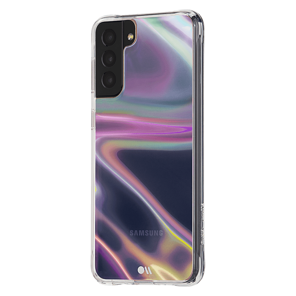 Case-Mate Soap Bubble Case with MicroPel for Samsung Galaxy S21 Plus 5G Iridescent