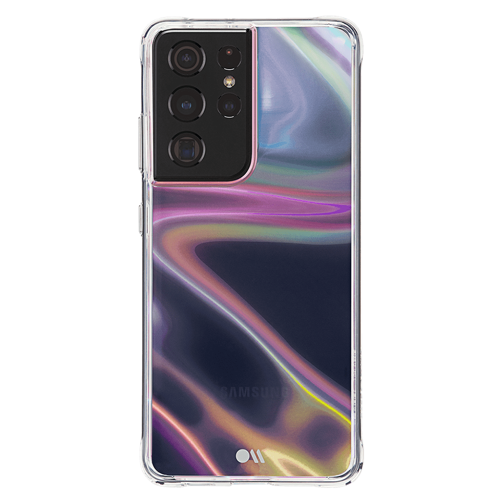 Case-Mate Soap Bubble Case with MicroPel for Samsung Galaxy S21 Ultra 5G Iridescent