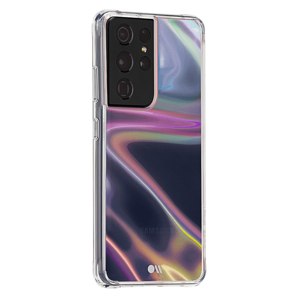 Case-Mate Soap Bubble Case with MicroPel for Samsung Galaxy S21 Ultra 5G Iridescent