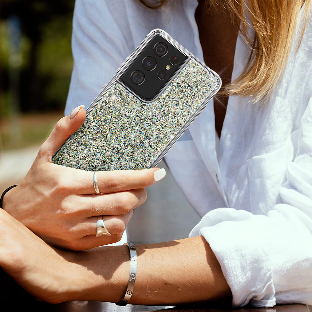 Case-Mate Twinkle Case with MicroPel for Samsung Galaxy S21 Ultra 5G Stardust