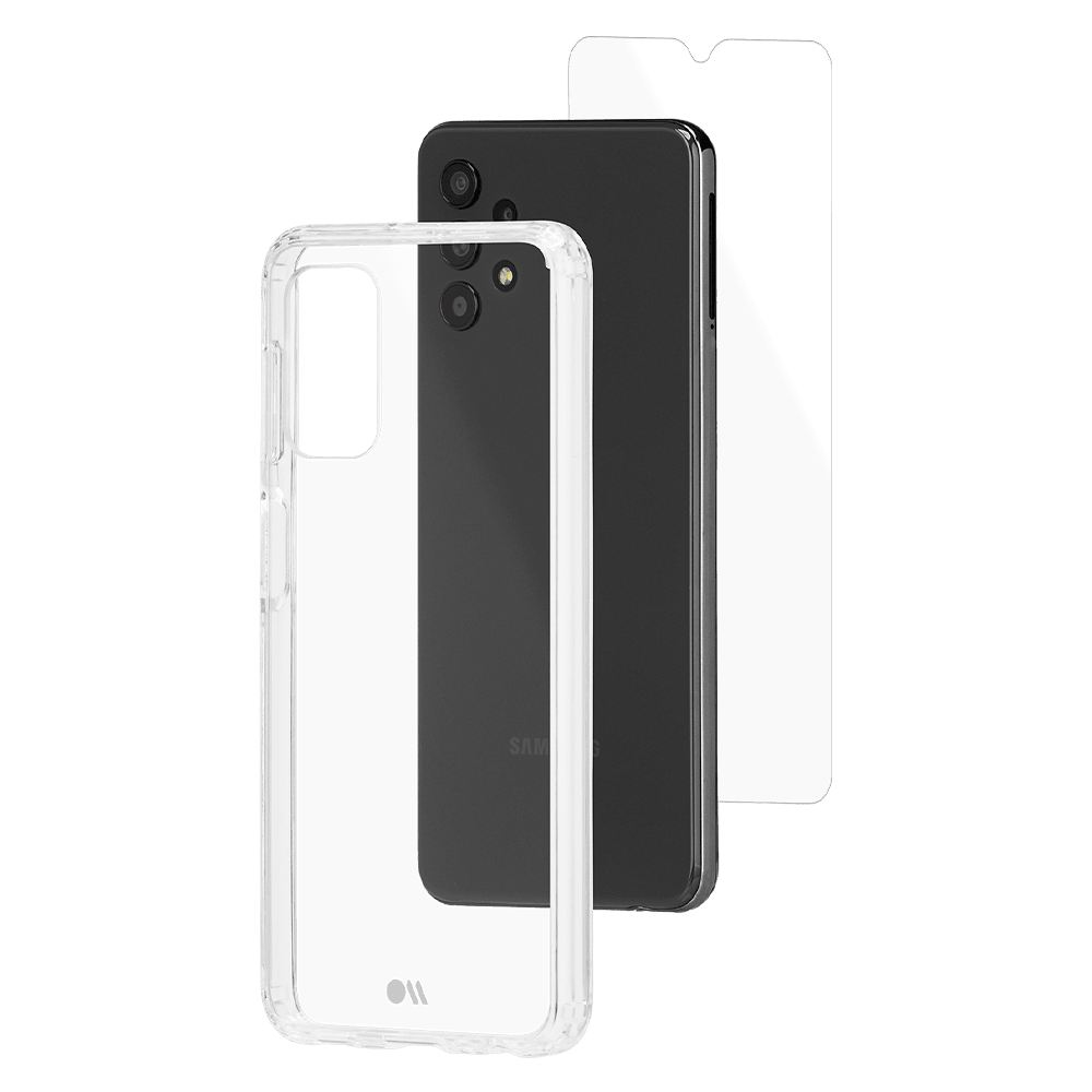 Case-Mate Protection Pack Tough Case and Glass Screen Protector for Samsung Galaxy A32 5G Clear