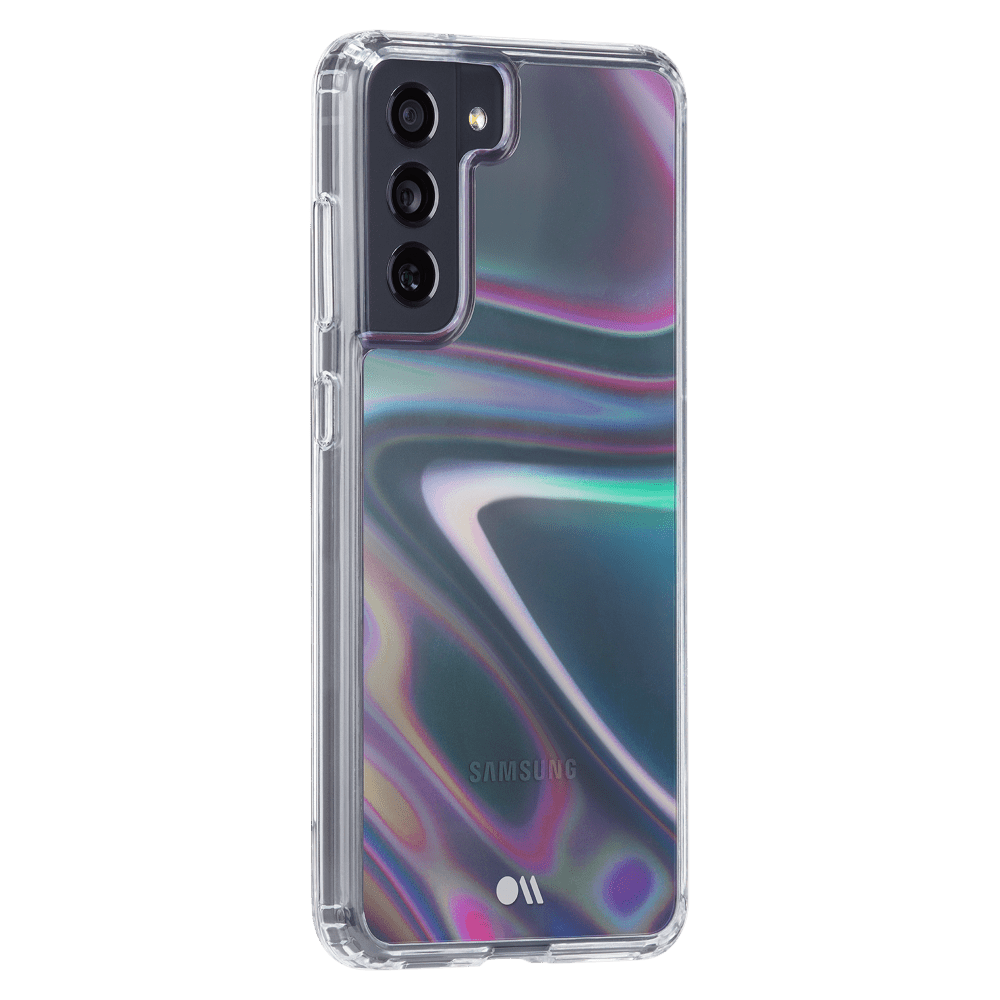 Case-Mate Soap Bubble Case with MicroPel for Samsung Galaxy S21 FE 5G Iridescent