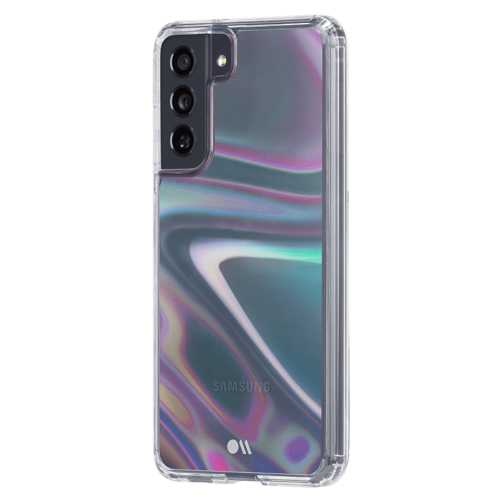 Case-Mate Soap Bubble Case with MicroPel for Samsung Galaxy S21 FE 5G Iridescent