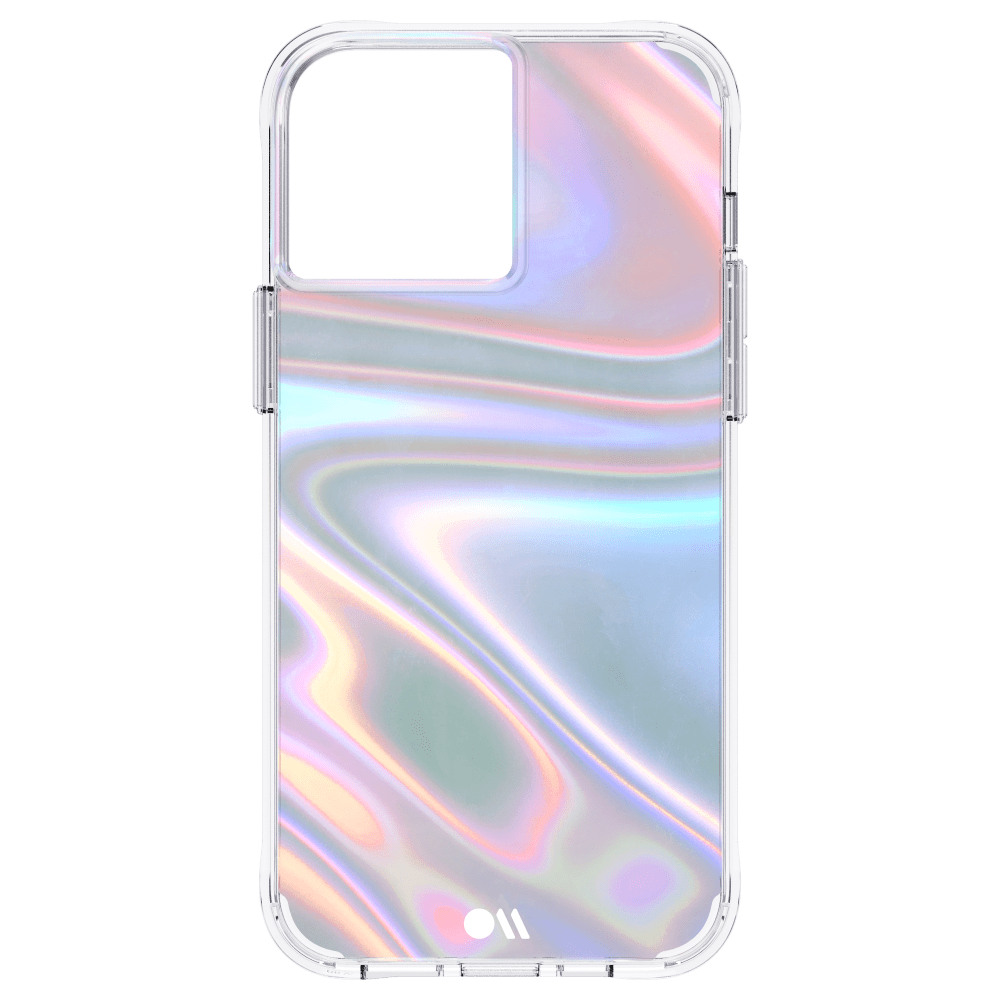 Case-Mate Soap Bubble Case with MicroPel for Apple iPhone 13 Pro Max / 12 Pro Max Iridescent