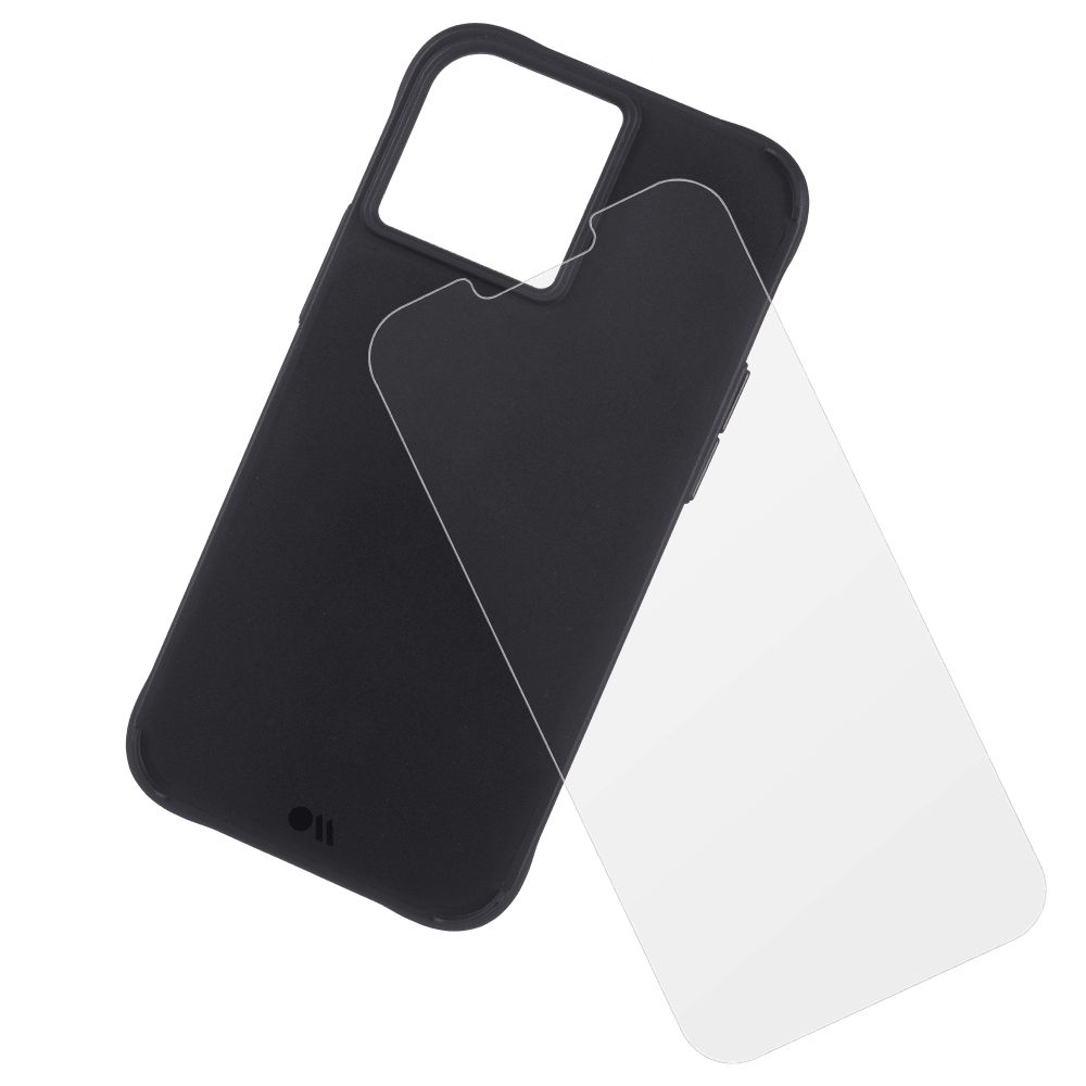 Case-Mate Protection Pack Tough Case and Glass Screen Protector for Apple iPhone 13 Pro Max / 12 Pro Max Black