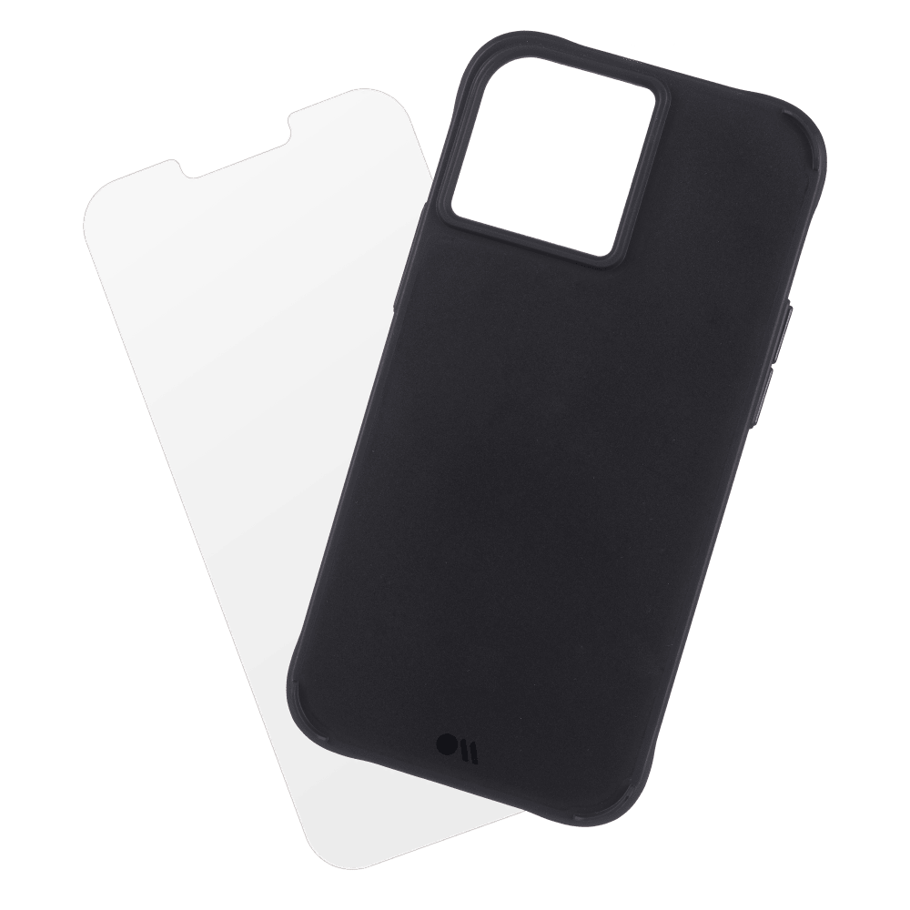 Case-Mate Protection Pack Tough Case and Glass Screen Protector for Apple iPhone 13 Pro Max / 12 Pro Max Black