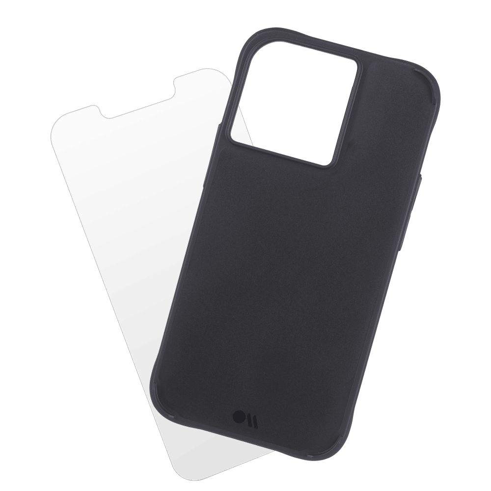 Case-Mate Protection Pack Tough Case and Glass Screen Protector for Apple iPhone 13 Pro Black