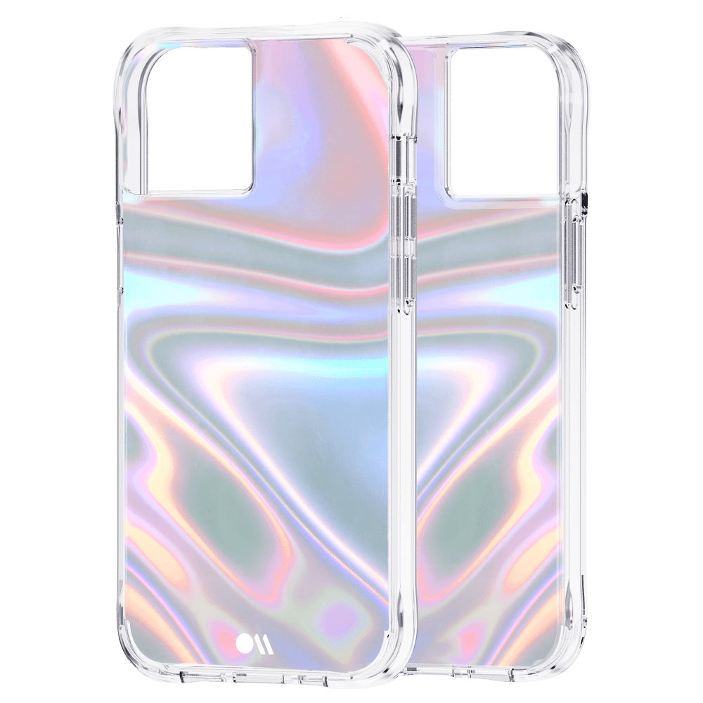 Case-Mate Soap Bubble Case with MicroPel for Apple iPhone 13 Iridescent