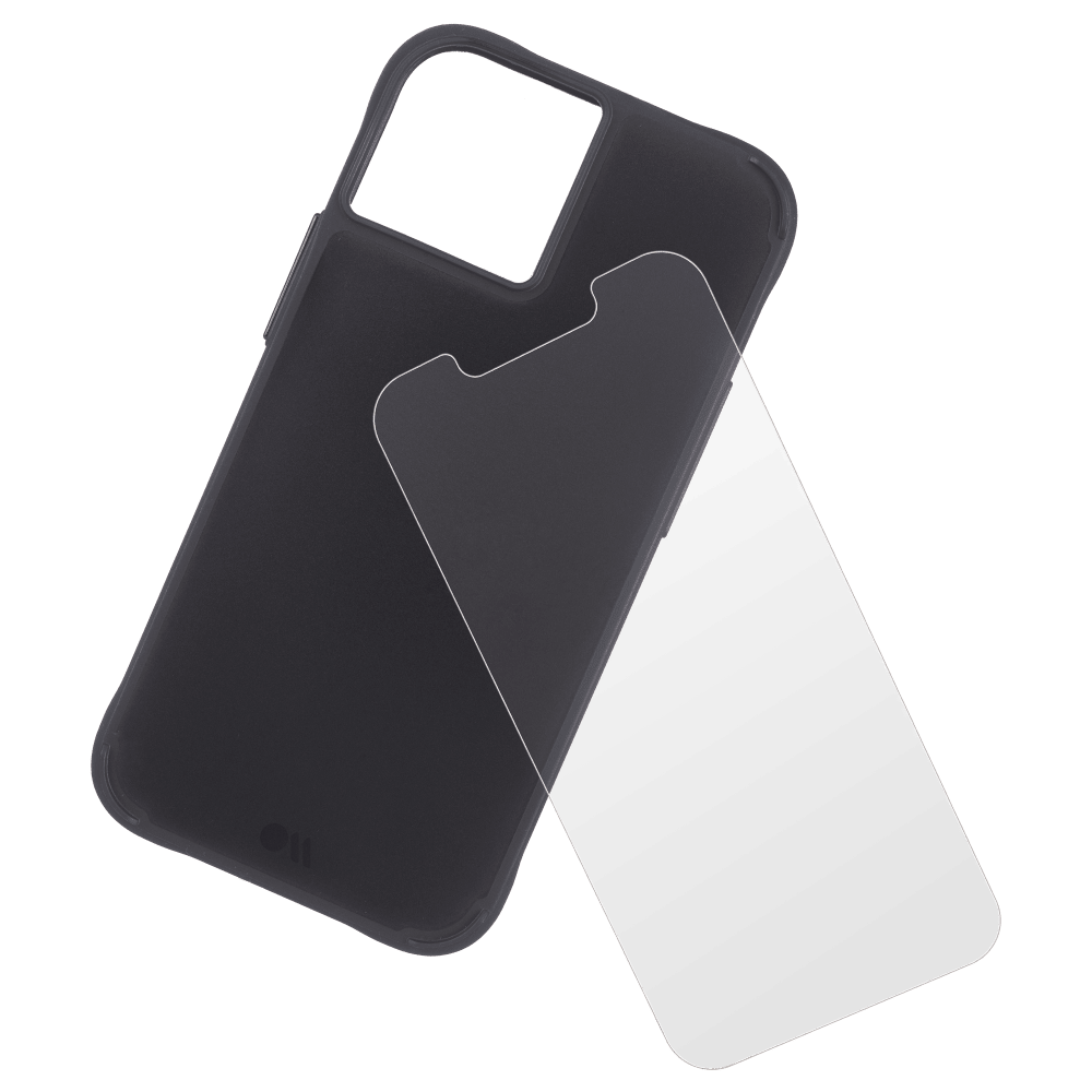 Case-Mate Protection Pack Tough Case and Glass Screen Protector for Apple iPhone 13 Black
