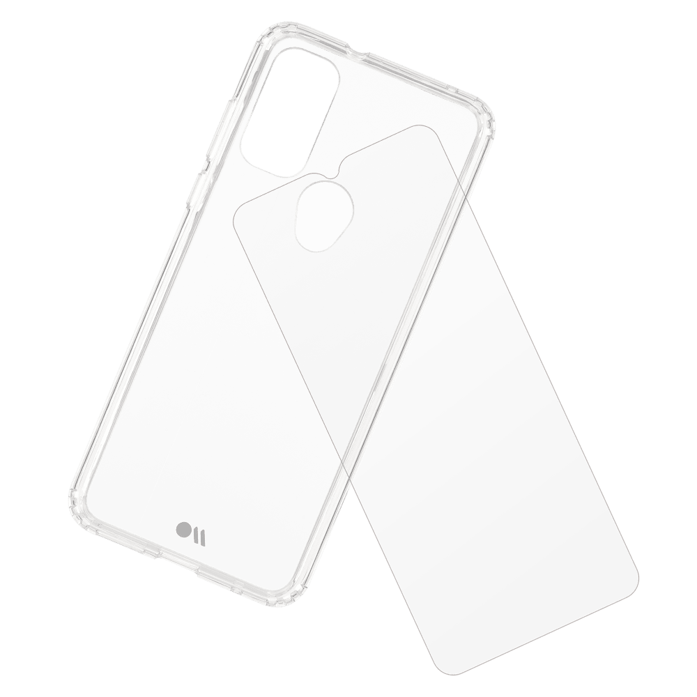 Case-Mate Protection Pack Tough Case and Glass Screen Protector for Motorola Moto G Pure