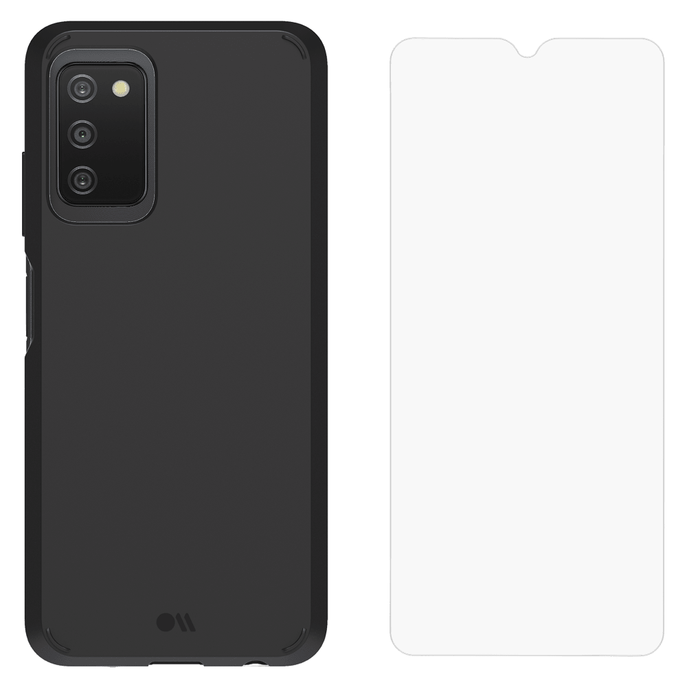 Case-Mate Protection Pack Tough Case and Glass Screen Protector for Samsung Galaxy A03s