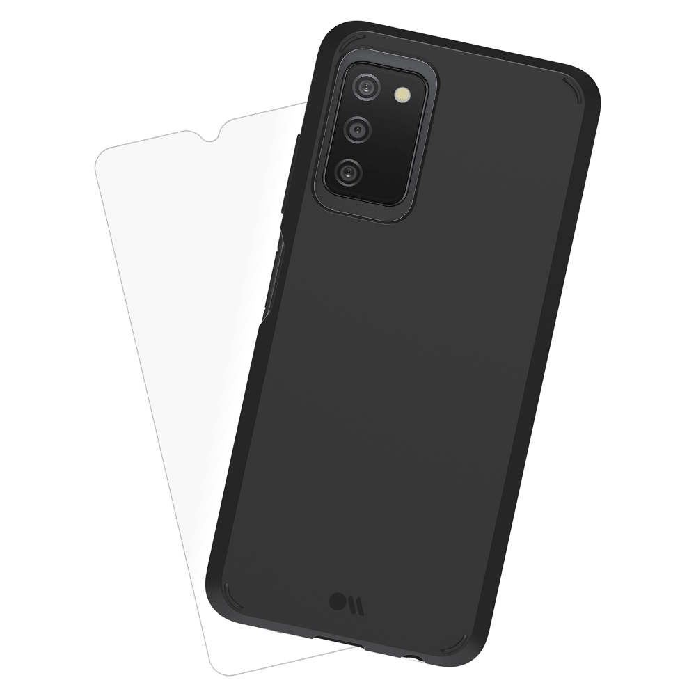 Case-Mate Protection Pack Tough Case and Glass Screen Protector for Samsung Galaxy A03s
