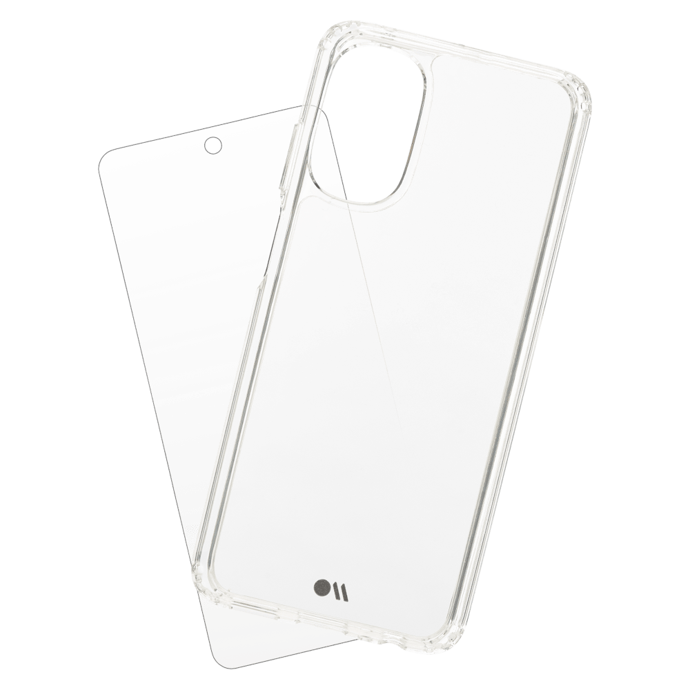 Case-Mate Protection Pack Tough Case and Glass Screen Protector for Motorola Moto G 5G (2022)