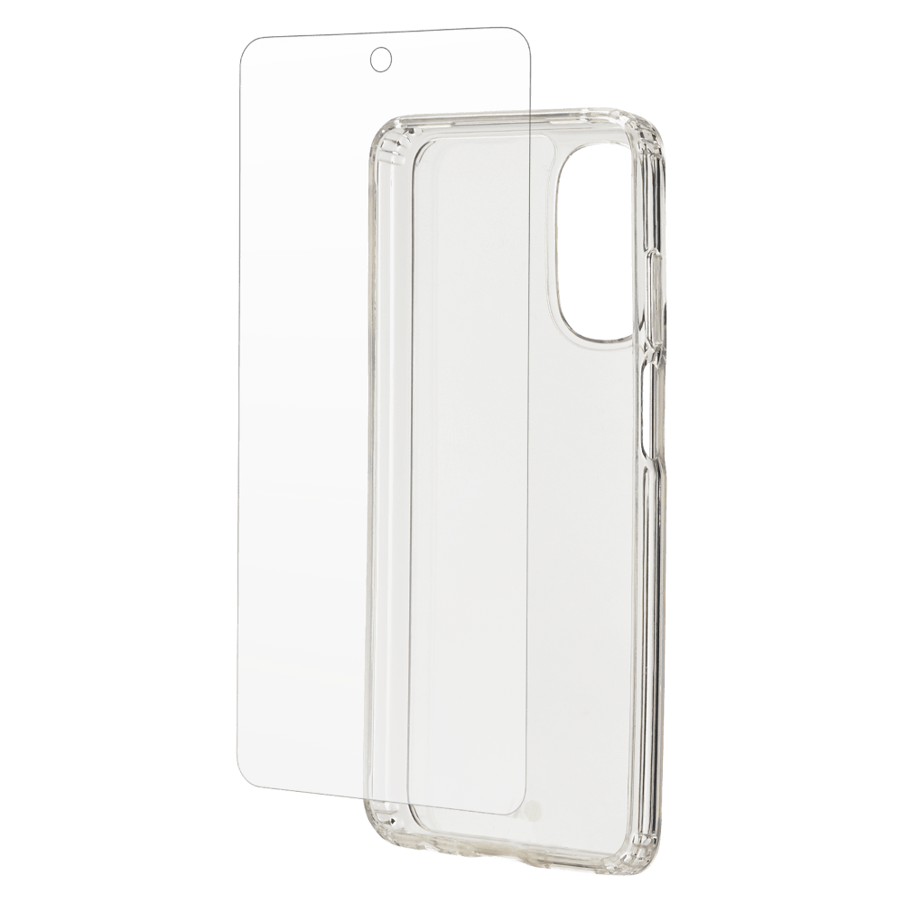 Case-Mate Protection Pack Tough Case and Glass Screen Protector for Motorola Moto G 5G (2022)