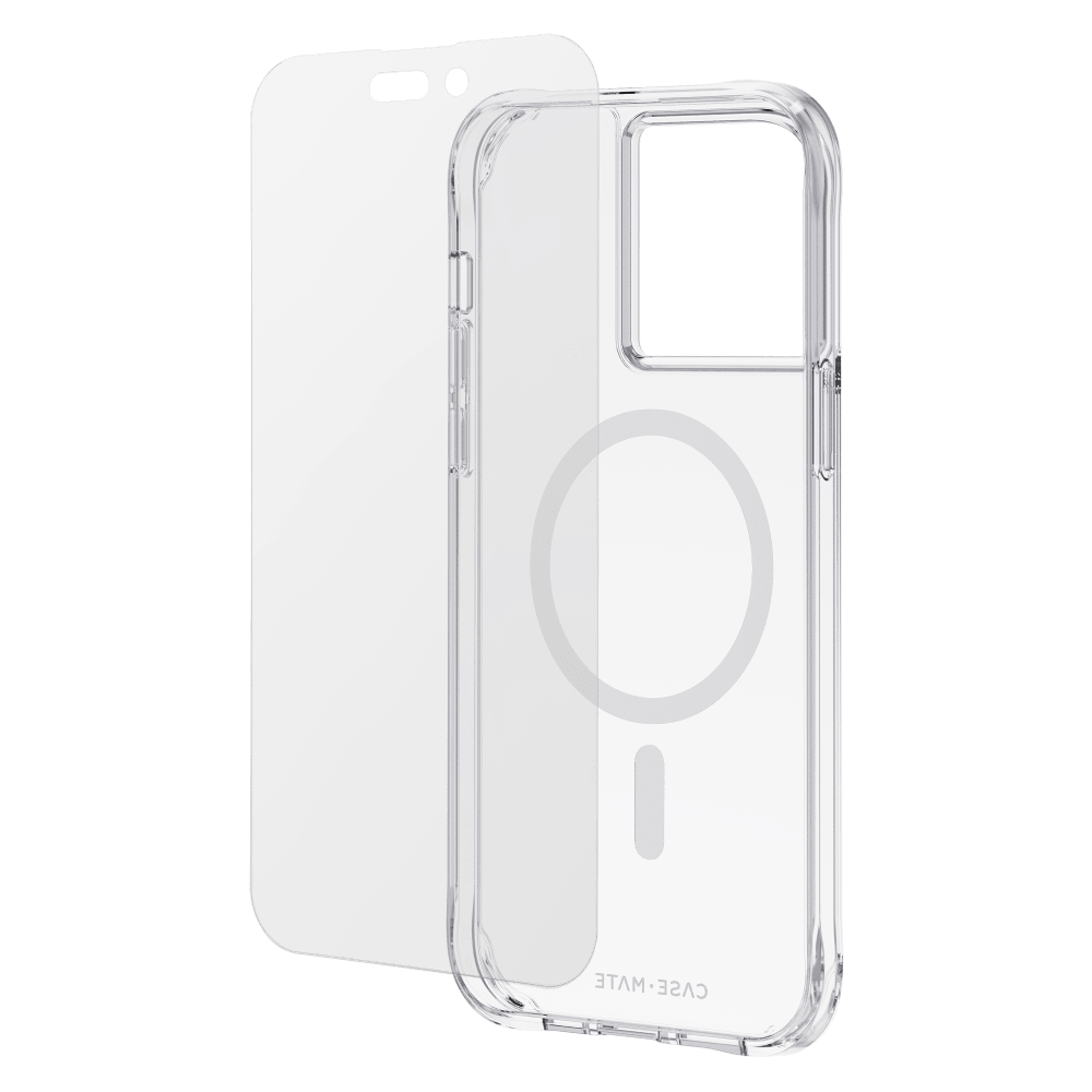 Case-Mate Protection Pack MagSafe Case and Glass Screen Protector for Apple iPhone 14 Pro Max